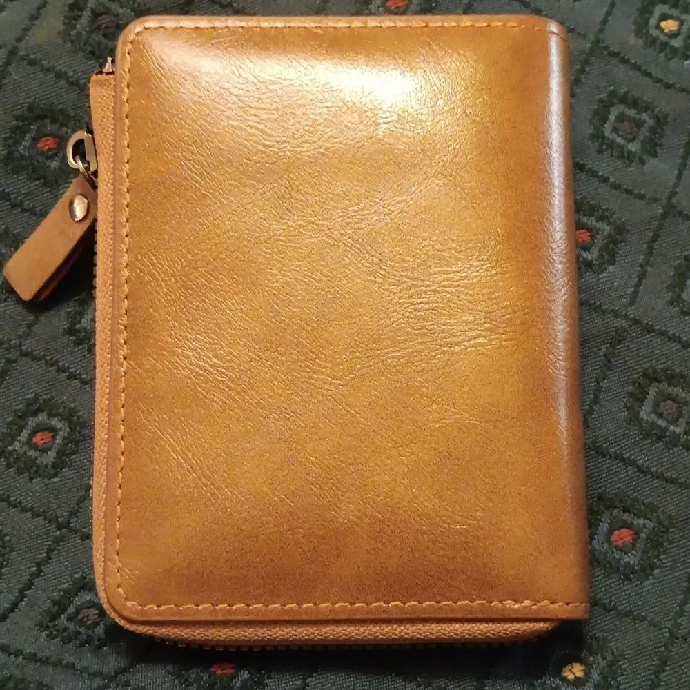 AIKS Brown Leather Wallet